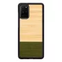 Custodia per cellulare Man and Wood per Samsung Galaxy S20+ – bambù, forest nero