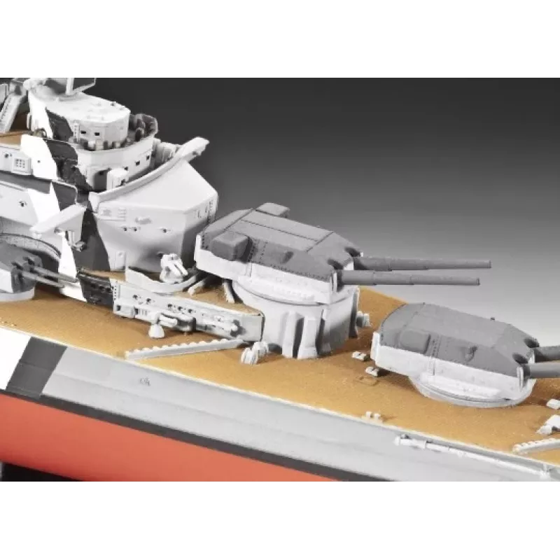 Kit di montaggio modello nave da guerra Revell Bismarck 1:700