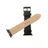 Cinturino in pelle per Apple Watch FIXED FIXLST-434-BK — nero, cinturino di ricambio