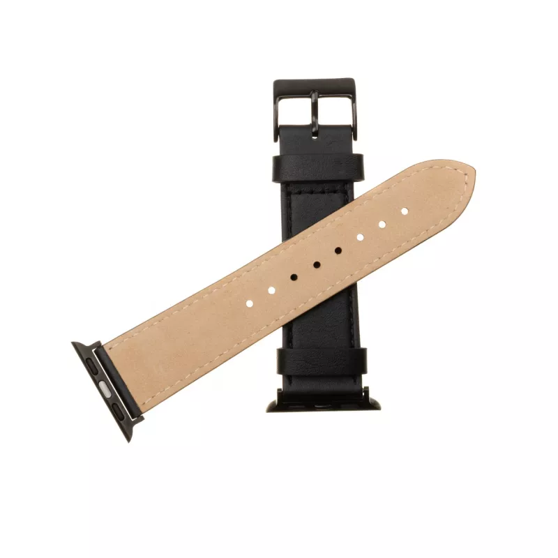 Cinturino in pelle per Apple Watch FIXED FIXLST-434-BK — nero, cinturino di ricambio