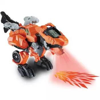 Personaggio trasformatore VTech Fire-T-Rex 80-538004 — giocattolo elettronico che si trasforma in un dinosauro