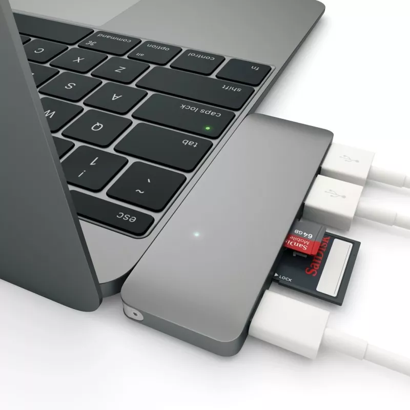 Satechi ST-TCUPM hub combo 3-in-1 Type-C USB 3.0