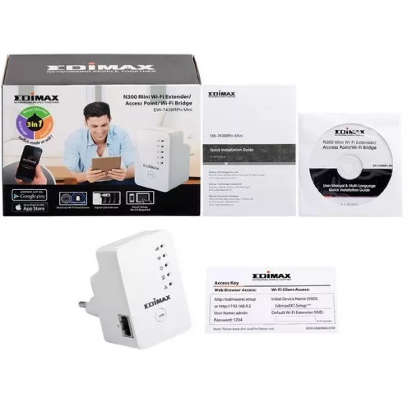Range extender Wi-Fi Edimax EW-7438RPN Mini