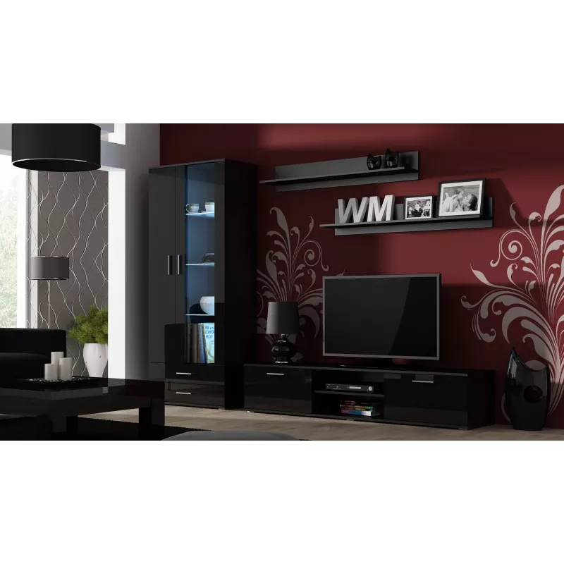 Cama supporto TV SOHO 180 nero/nero lucido