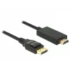 Adattatore per cavo video DeLOCK 85318 DisplayPort su HDMI 3 m nero