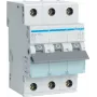Hager MCN363. Corrente nominale: 63 A. Tipo: caratteristica C, numero moduli (max): 3 moduli. Larghezza: 52,5 mm, profondità: 70 mm, altezza: 83 mm (MCN363)