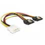 Cavo di alimentazione interno DeLOCK 85237 0,2 m Molex a 2 x SATA