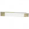 Metro pieghevole STANLEY 0-35-458, legno, 2 m, 17 mm di larghezza, bianco/giallo