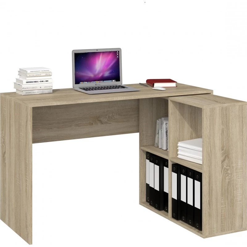 Topeshop BIURKO PLUS SONOMA scrivania per computer color rovere