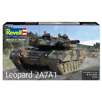 Modellino in plastica REVELL Leopard 2A7A1 kit carro armato militare (scala non indicata)
