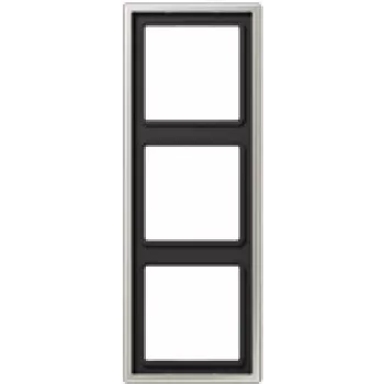 JUNG ES 2983 - nero - acciaio inox - acciaio inox - senza viti - JUNG - 81 mm - 223 mm