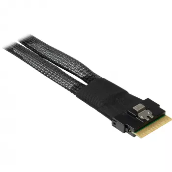 INTER-TECH cavo SFF-8654-8i a 2× SFF-8654-4i, 70 cm cavo split interno