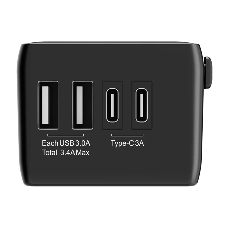 Adattatore da viaggio BlitzWolf BW-TA1 4-in-1 con 2× connettori USB PD 20W