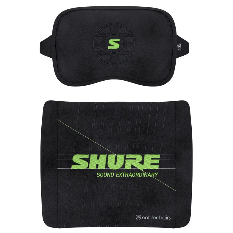 Set cuscini in memory foam noblechairs Shure Edition GAGC-343 — cuscino lombare e per il collo