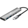 Hub USB slim 4 porte Goobay USB-C a/USB-A 5 Gbit/s - connettore maschio USB 3.2 (76563)