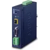 Planet convertitore industriale RS-232 -422 -485 to IP - 1x COM - 1x 100Base-FX -SFP - 9-48VDC - -40-+75