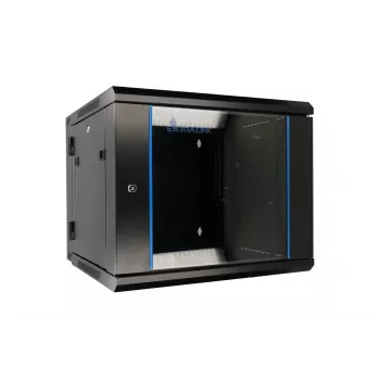 Extralink case rack 9U 600x600 AZH nero a parete, tipo oscillante