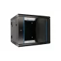 Extralink case rack 9U 600x600 AZH nero a parete, tipo oscillante