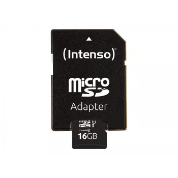 Intenso Performance - scheda di memoria flash (microSDHC/adattatore SD incluso) - 16 GB - UHS-I U1 / Class10 - microSDHC UHS-I