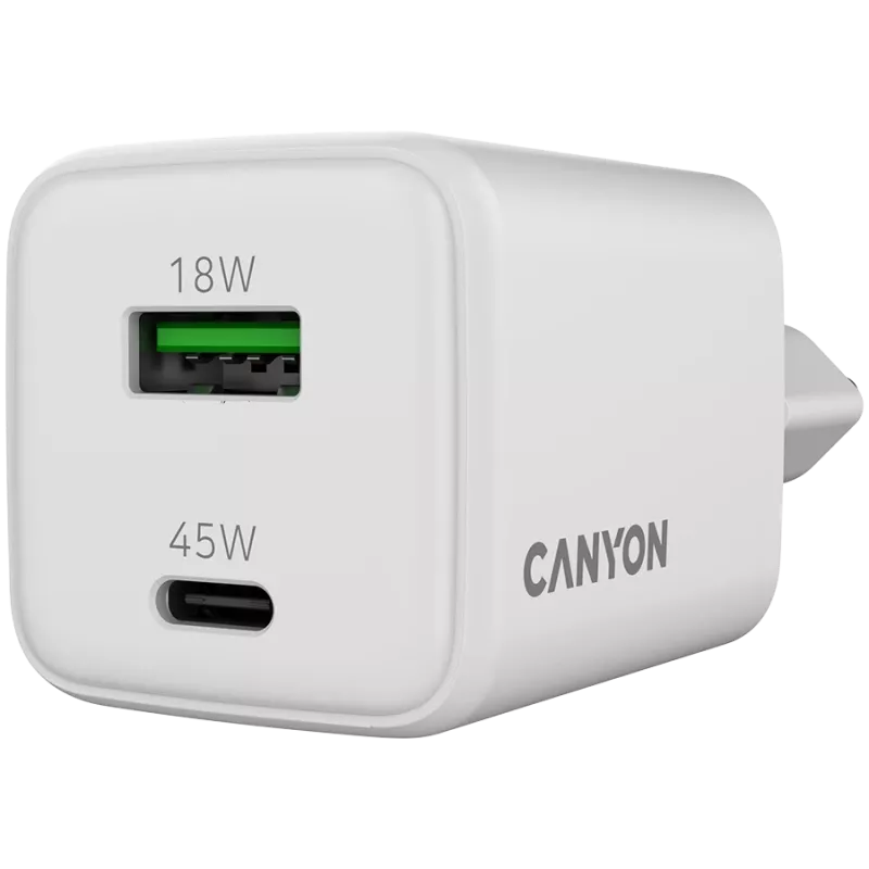 Caricabatterie Canyon CU45AC 45W universale bianco caricabatterie rapido AC per interni