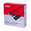 Cavo USB UNITEK Y-278 USB 2.0 10 m 2 x USB A USB A nero