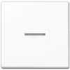 Interruttore luce JUNG A 590 KO5 WW — pulsante 1 via, duroplast bianco, 55×55 mm
