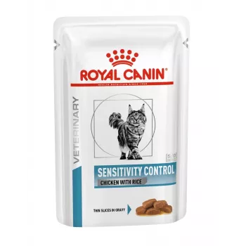 Cibo umido per gatti Royal Canin Sensitivity Control pollo con riso, gatti adulti, 12 x 85 g, 79,4% umidità