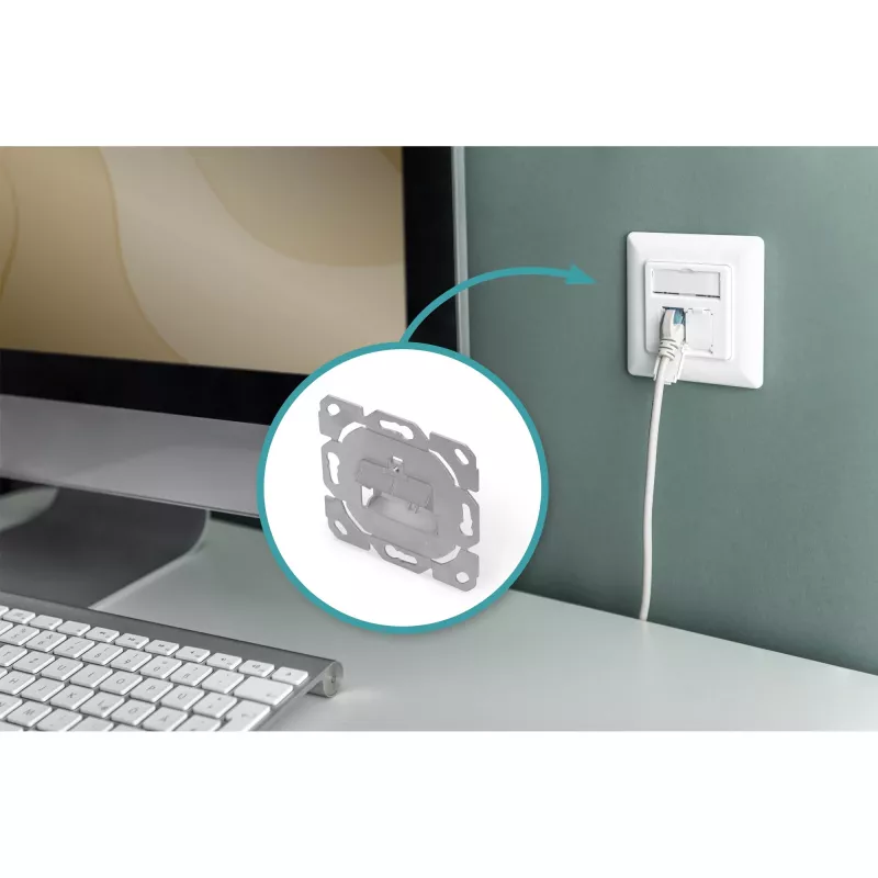 Placca per moduli multimediali/keystone Digitus DN-93831-1