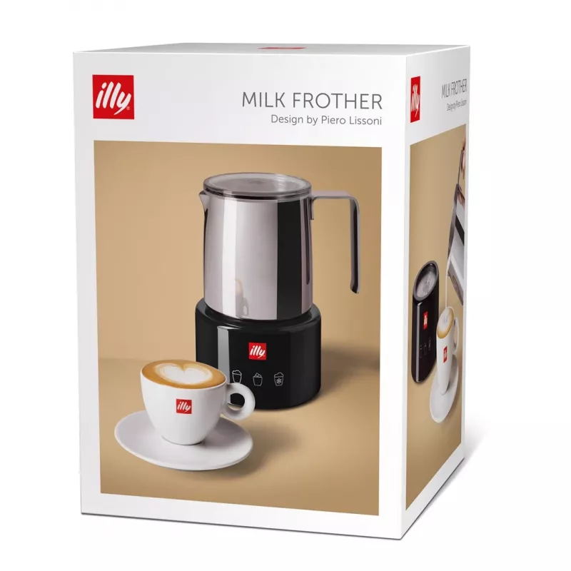 Montapanna/scaldalatte Illy 23760 nero acciaio inox 250ml