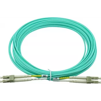 Cavo patch in fibra ottica duplex compatibile Chelsio SRCABLE50M BlueOptics, LC-UPC/LC-UPC beige, 50 metri, multimodale, G50/125µm OM3, attenuazione in ingresso: inferiore a 0.2d