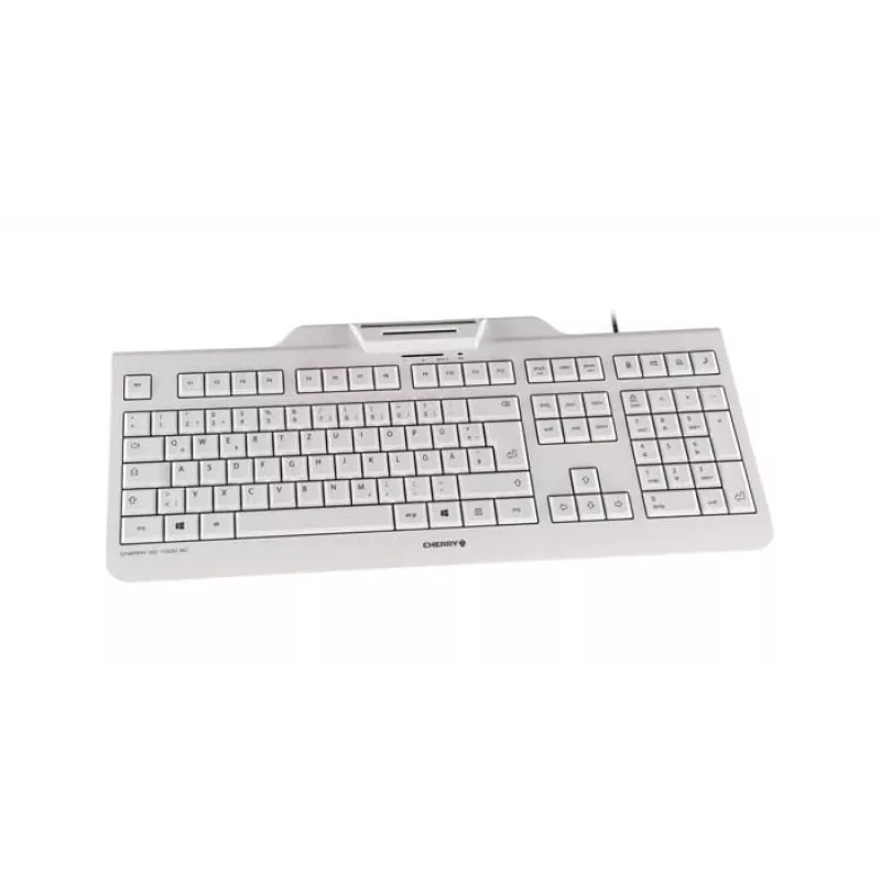 CHERRY KC 1000 SC Tastiera con smartcard cablata grigio chiaro USB QWERTY UK