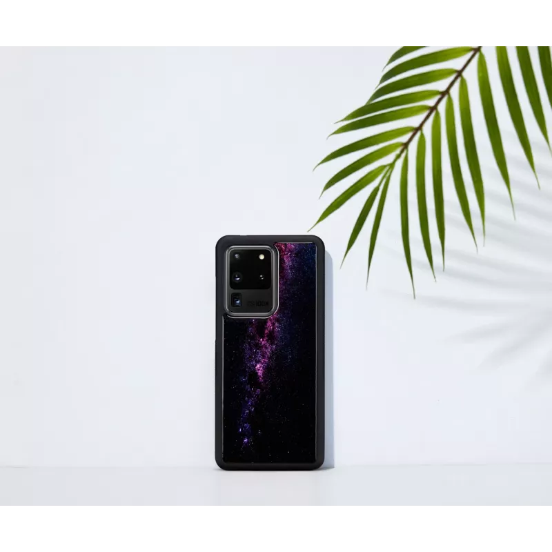 Custodia protettiva iKins per Samsung Galaxy S20 Ultra – finitura nera Milky Way