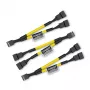 Noctua NA-SYC1 CHROMAX.YELLOW - prolunga cavo - giallo - femmina - femmina - 115 mm - 3 pezzi (NA-SYC1.yellow)