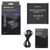 Mini switch Ethernet QOLTEC 52293 1x4 RJ45, splitter di rete unmanaged 1-in 4-out