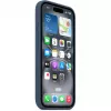 Apple MYY23ZM/A custodia in silicone con MagSafe per iPhone 16, blu denim