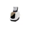 Lettiera per gatti coperta Savic Nestor bianco-nero 56×39×38,5 cm, plastica