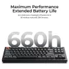 Tastiera meccanica Keychron V3 Ultra 8K — con filo e Bluetooth, layout QWERTY, RGB LED, nero