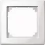 Cornice / coprifrutto Merten 478125, bianco, senza viti, cornice singola