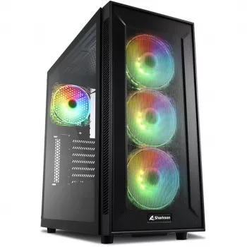 Case PC Sharkoon TG6M RGB tower nero