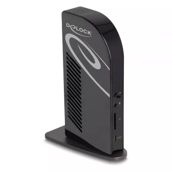 DeLOCK USB Type-C Triple Display Docking Station 4K Hub USB LAN Audio PD 96W
