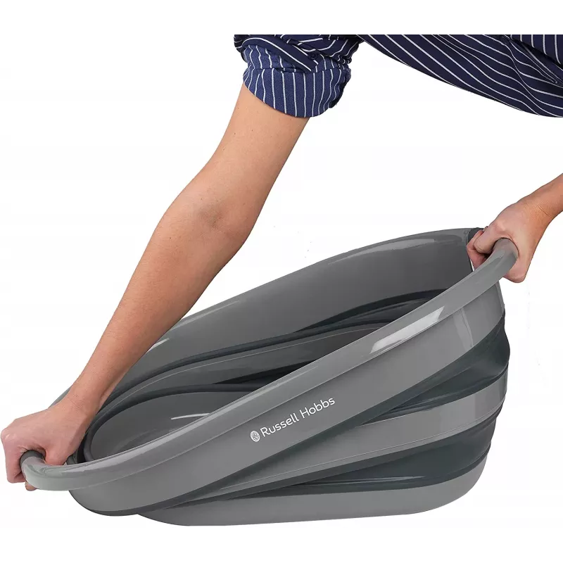 Cesto portabiancheria Russell Hobbs LA053879GRYFEU7 27L pieghevole