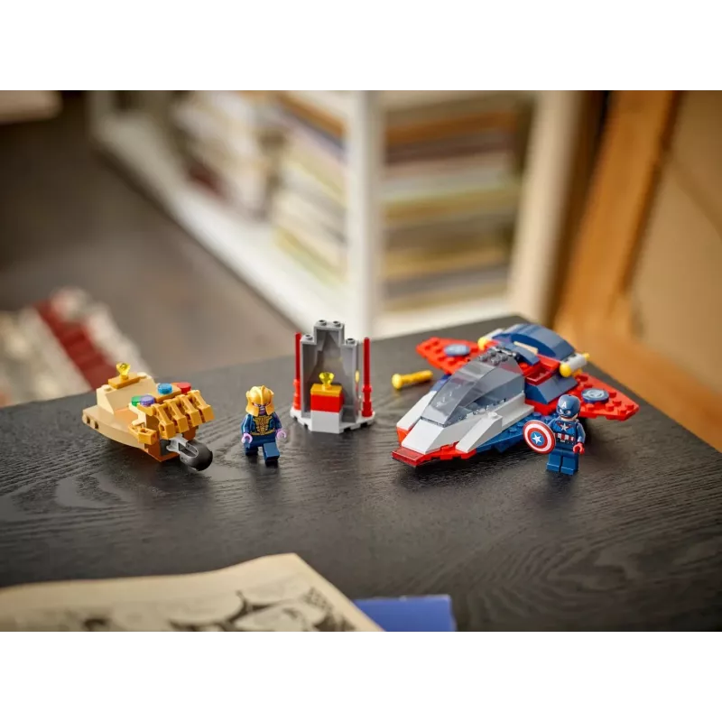 Set da costruzione LEGO Marvel Super Heroes Captain America Thanos 76319 — 107 pezzi, 2 minifigure, età 4+