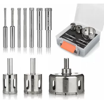 Set punte diamantate Smart SM-25-SET10G, 10 pezzi, diametro 4–68 mm