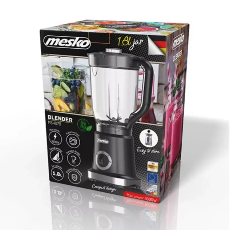 Frullatore Mesko MS 4079b 1,8 L frullatore da tavolo 1000 W nero