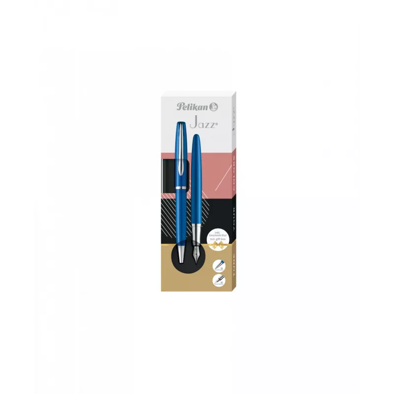 Penna a sfera e stilografica Pelikan Jazz Noble Elegance Blu Argento