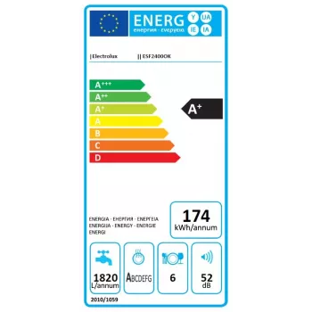 Electrolux ESF2400OK lavastoviglie da tavolo 6 coperti 52 dB