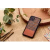 Custodia per smartphone man and wood per iPhone 11 Pro – motivo a quadri marrone con bordo nero