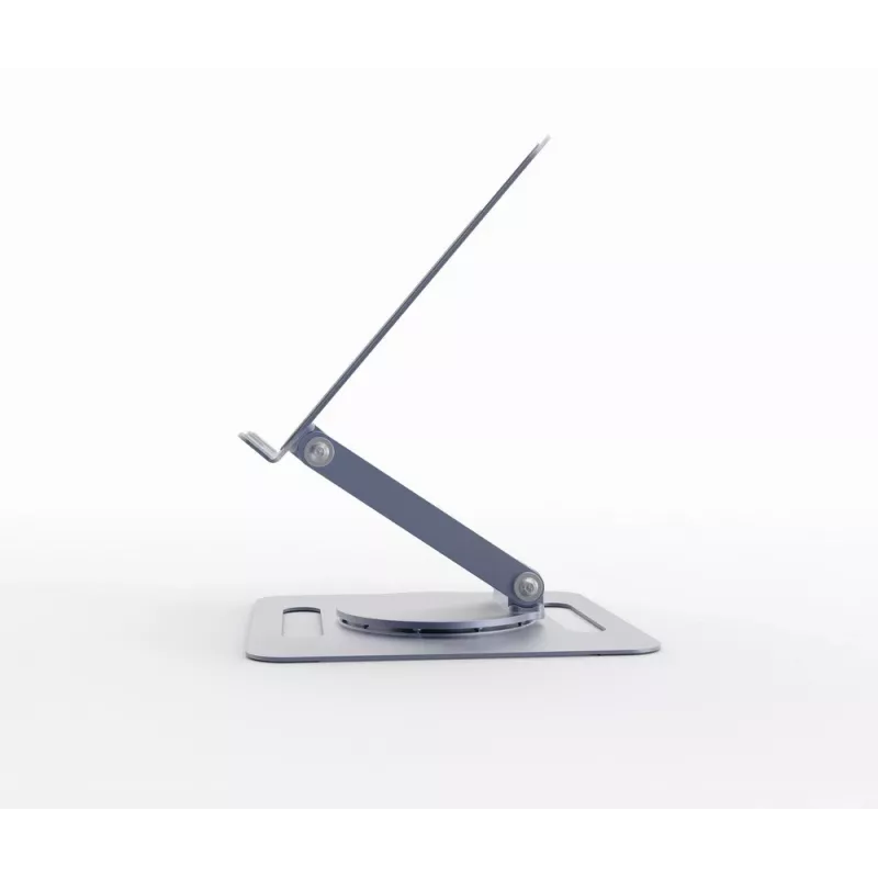 Supporto rialzato per notebook GEMBIRD NBS-DR1-01 – base girevole, regolabile in altezza, grigio space