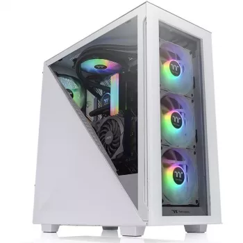 Case PC Thermaltake Divider 300 TG Snow ARGB Midi Tower bianco