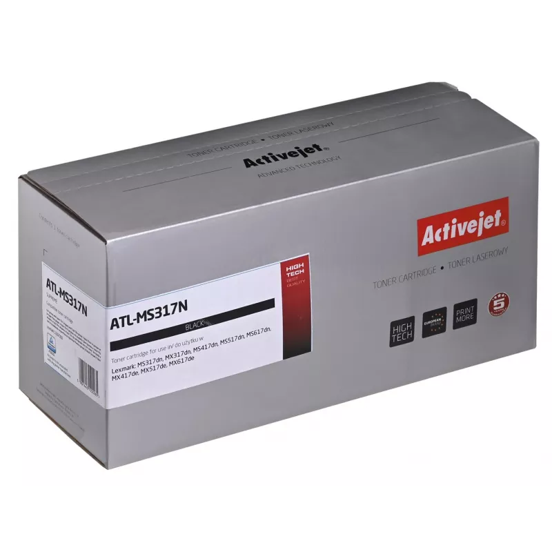 Cartuccia toner ActiveJet sostitutiva per Lexmark 51B2000 nero, 2500 pagine, confezione singola